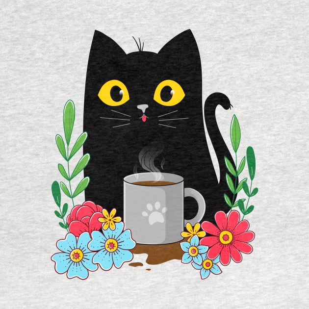 Coffee Cat by GODZILLARGE